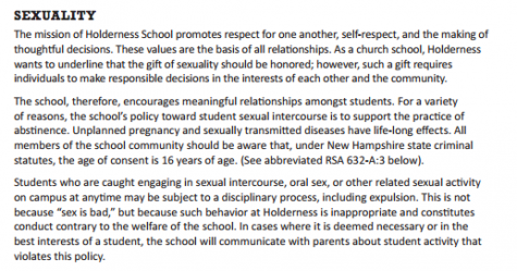 Holderness School In Need of Yet Another “C”: Clarity